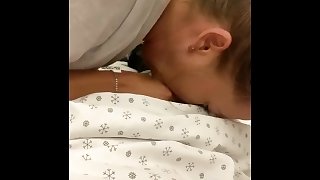 Nurse gets caught sucking dick in rehabilitation hospital bed on day off