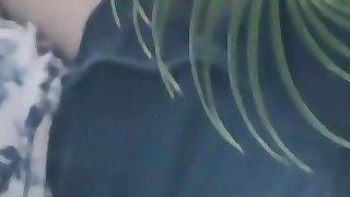 Horny milf gets caught masturbating on the couch